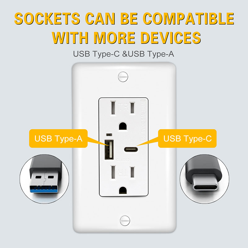 3,6A-5V-USB-Chargers--Type-A&-Type-C-White