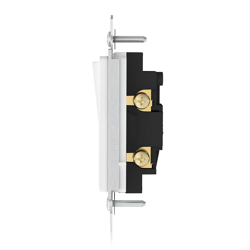 15A Decorative Switch with single pole, SSK-1 Slim Lateral close-up