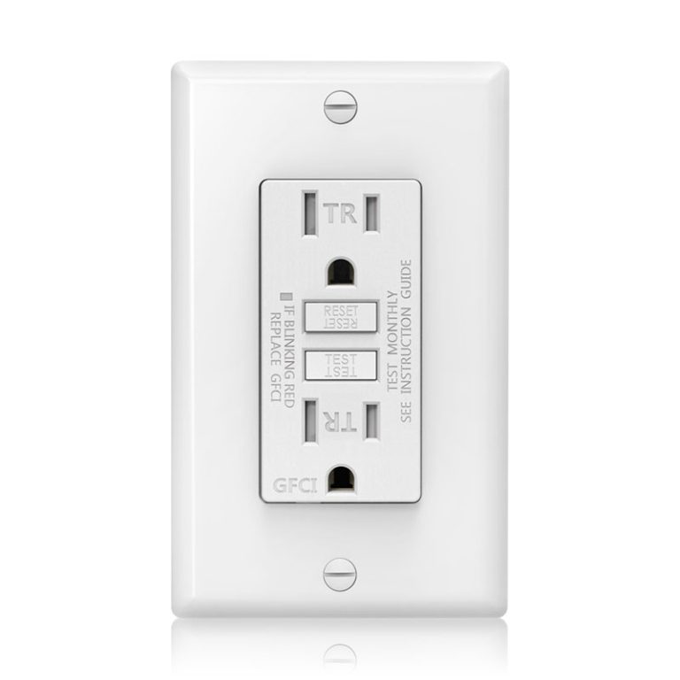 Front-close-up-of-GLS-15ATR-GFCI-Outlets-with-white-wall-plate