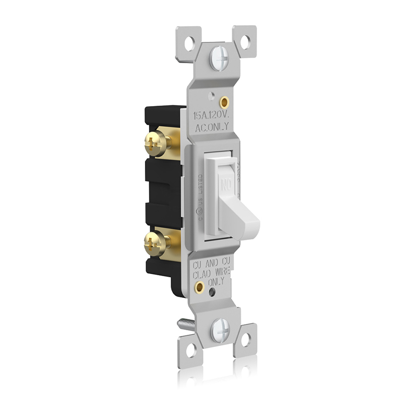 Front and side of SSK-2 Toggle Switch shown at 15° angle