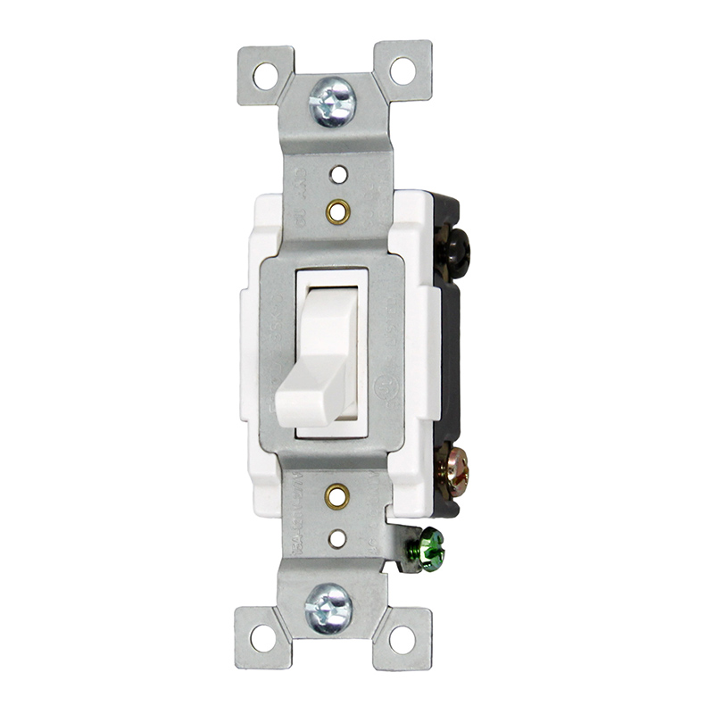 Front and side of SSK-6 Toggle Switch shown at 15° angle