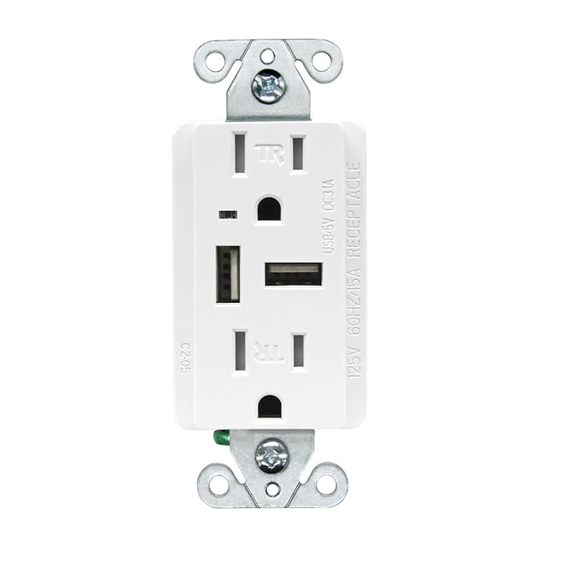 Front close-up of CZ-05 USB Outlets 3.1A5V