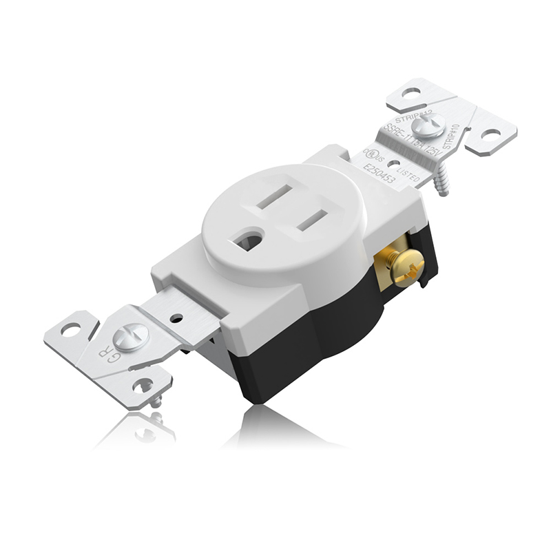 Overhead SSRE-11 15A 125V Single Receptacle with all details