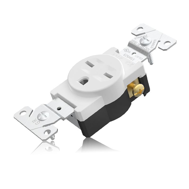 Overhead SSRE-16 15A 250V Single Receptacle with all details