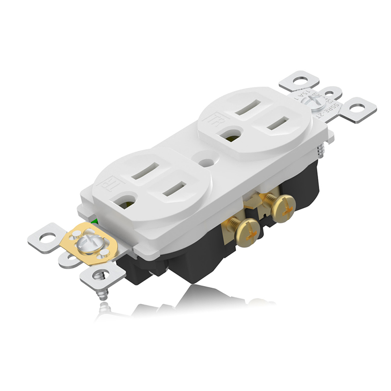 Overhead SSRE-2TR 15A Duplex Receptacle with all details